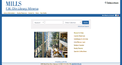 Desktop Screenshot of minerva.mills.edu