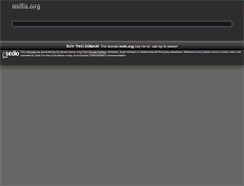 Tablet Screenshot of mills.org