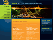 Tablet Screenshot of musicnow.mills.edu
