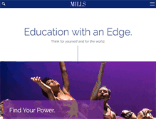 Tablet Screenshot of mills.edu